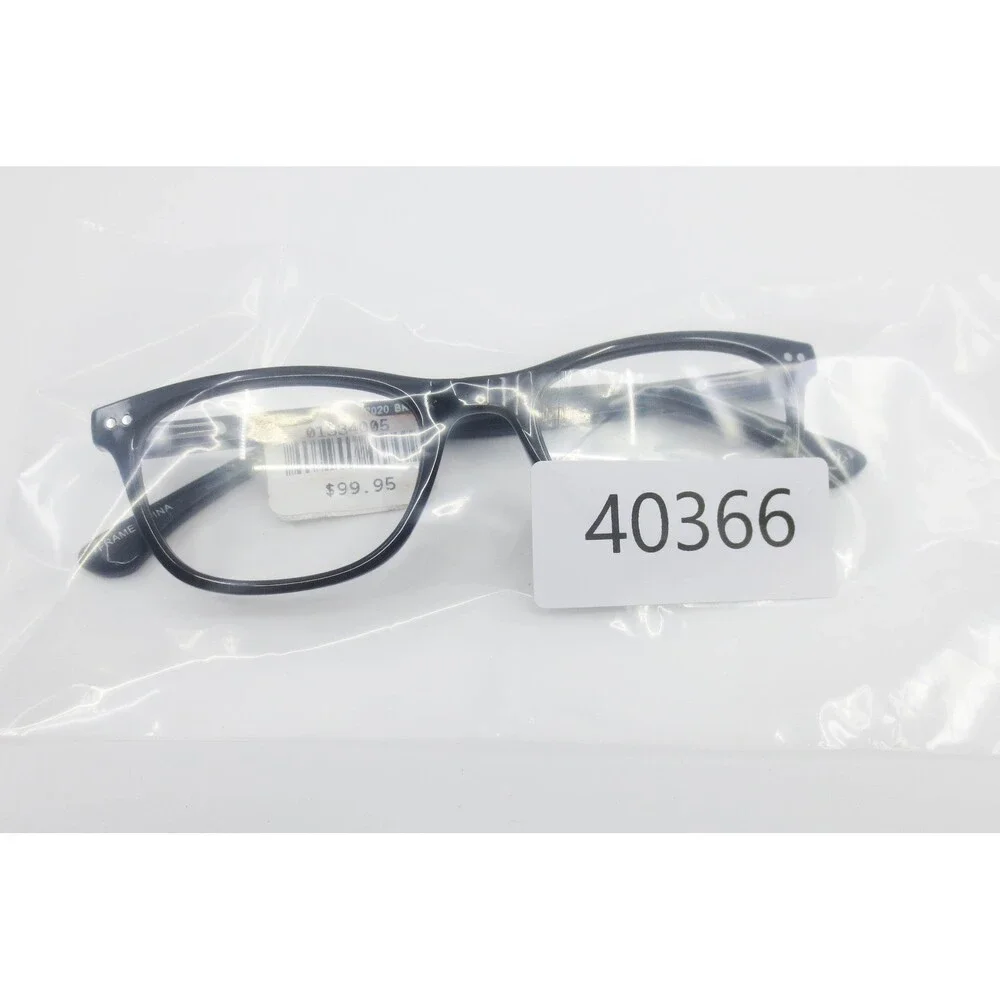 Otis+Grey Women OG 7020 Black Square Eyeglass Frames 50-19-140 Demo Lenses